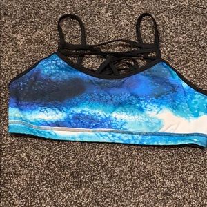 Strapped sports bra